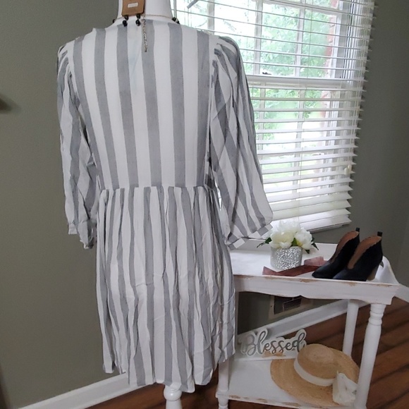*ONLY 3 LEFT* Umgee Striped Dress - Picture 3 of 7